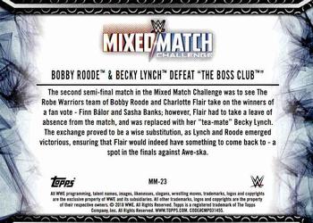 2018 Topps WWE Women's Division - Mixed Match Challenge #MM-23 Bobby Roode / Becky Lynch Back
