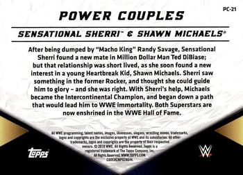 2018 Topps WWE Women's Division - Power Couples #PC-21 Sensational Sherri / Shawn Michaels Back