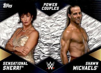 2018 Topps WWE Women's Division - Power Couples #PC-21 Sensational Sherri / Shawn Michaels Front