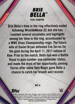 2018 Topps WWE Women's Division - Women's Champion #WC-6 Brie Bella Back