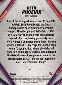 2018 Topps WWE Women's Division - Women's Champion #WC-7 Beth Phoenix Back
