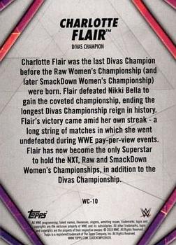 2018 Topps WWE Women's Division - Women's Champion #WC-10 Charlotte Flair Back