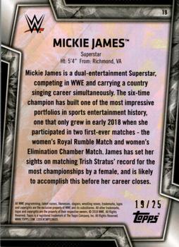 2018 Topps WWE Women's Division - Blue #19 Mickie James Back