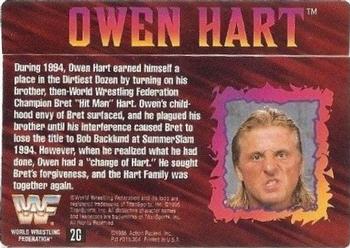 1995 Action Packed WWF - 24 Kt. Gold #2G Owen Hart Back