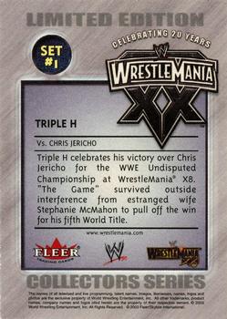 2003 Fleer WWE PPV Set #1 SummerSlam Redemption #NNO Triple H Back