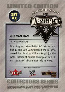 2003 Fleer WWE PPV Set #5 Armageddon Redemption #NNO Rob Van Dam Back