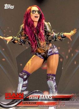 2018 Topps WWE Then Now Forever - Bronze #171 Sasha Banks Front