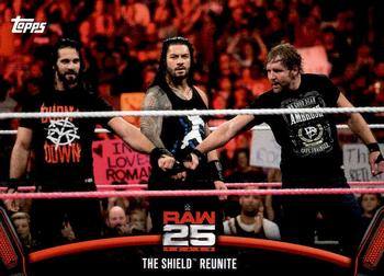 2018 Topps WWE Then Now Forever - 25 Years of Raw #RAW-48 The Shield Reunite Front