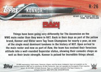2018 Topps WWE Then Now Forever - Roster Update #R-26 Konnor Back