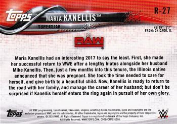 2018 Topps WWE Then Now Forever - Roster Update #R-27 Maria Kanellis Back