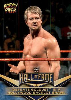 2018 Topps WWE Then Now Forever - WWE Hall of Fame Tribute Rowdy Roddy Piper #37 Defeats Goldust in a Hollywood Backlot Brawl Front