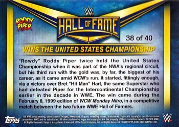 2018 Topps WWE Then Now Forever - WWE Hall of Fame Tribute Rowdy Roddy Piper #38 Wins the United States Championship Back