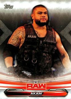 2019 Topps WWE RAW #1 Akam Front