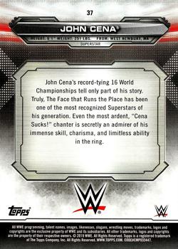 2019 Topps WWE RAW #37 John Cena Back