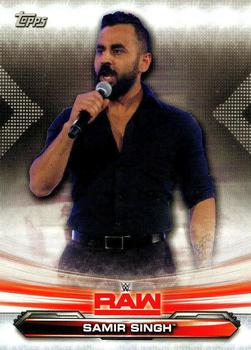 2019 Topps WWE RAW #64 Samir Singh Front