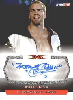 2008 TriStar TNA Cross the Line - Inscription Autographs #C-CC Christian Cage Front