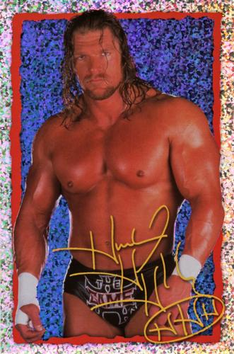 2001 Merlin WWF Mega Photo Stickers #NNO Triple H Front