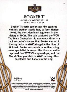 2018 Topps Legends of WWE - Bronze #7 Booker T Back