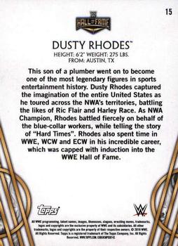 2018 Topps Legends of WWE - Bronze #15 Dusty Rhodes Back