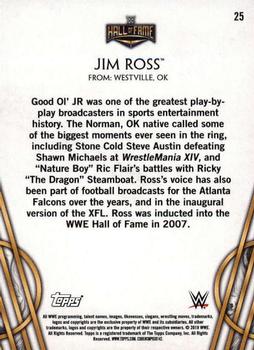 2018 Topps Legends of WWE - Bronze #25 Jim Ross Back