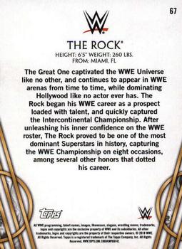 2018 Topps Legends of WWE - Bronze #67 The Rock Back