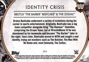 2018 Topps Legends of WWE - Bronze #IC-4 Brutus The Barber Beefcake / The Zodiac Back