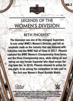 2018 Topps Legends of WWE - Bronze #WD-2 Beth Phoenix Back