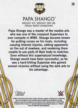 2018 Topps Legends of WWE - Silver #38 Papa Shango Back