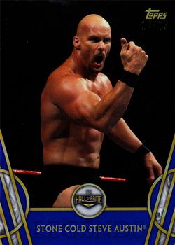 2018 Topps Legends of WWE - Blue #49 Stone Cold Steve Austin Front
