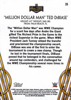 2018 Topps Legends of WWE - Gold #35 Million Dollar Man Ted DiBiase Back