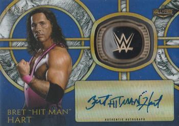 2018 Topps Legends of WWE - Autograph Commemorative Hall of Fame Ring Blue #HOF-BH Bret 
