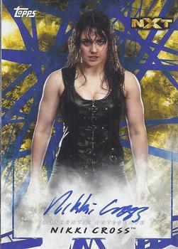 2018 Topps WWE Road To Wrestlemania - Autographs Blue #A-NC Nikki Cross Front