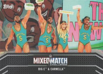 2018 Topps WWE Women's Division - Mixed Match Challenge Silver #MM-12 Big E / Carmella Front