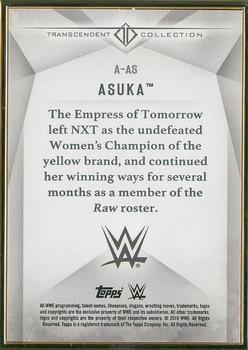 2019 Topps Transcendent Collection WWE #A-AS Asuka Back