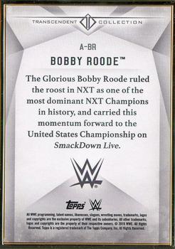 2019 Topps Transcendent Collection WWE #A-BR Bobby Roode Back