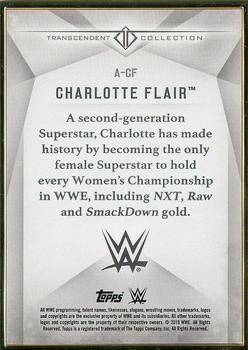2019 Topps Transcendent Collection WWE #A-CF Charlotte Flair Back