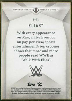 2019 Topps Transcendent Collection WWE #A-EL Elias Back