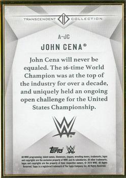 2019 Topps Transcendent Collection WWE #A-JC John Cena Back