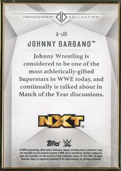 2019 Topps Transcendent Collection WWE #A-JG Johnny Gargano Back