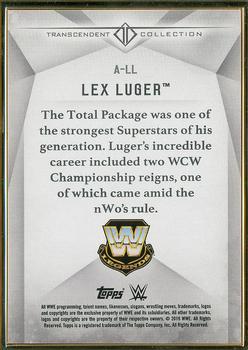 2019 Topps Transcendent Collection WWE #A-LL Lex Luger Back