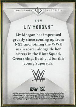 2019 Topps Transcendent Collection WWE #A-LV Liv Morgan Back