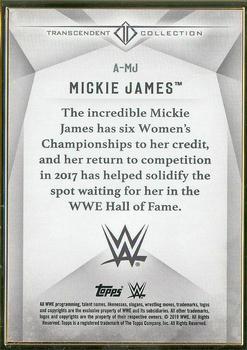 2019 Topps Transcendent Collection WWE #A-MJ Mickie James Back