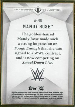 2019 Topps Transcendent Collection WWE #A-MR Mandy Rose Back