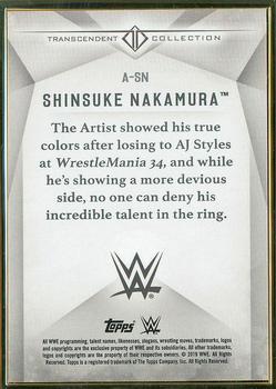 2019 Topps Transcendent Collection WWE #A-SN Shinsuke Nakamura Back