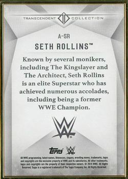 2019 Topps Transcendent Collection WWE #A-SR Seth Rollins Back
