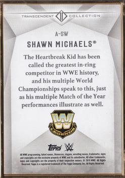 2019 Topps Transcendent Collection WWE #A-SW Shawn Michaels Back