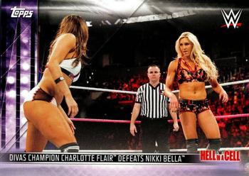 2019 Topps WWE Road to Wrestlemania - Women's Revolution (Part 1) #DR-10 Divas Champion Charlotte Flair Defeats Nikki Bella Front