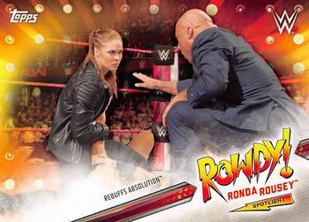 2019 Topps WWE Road to Wrestlemania - Rowdy Ronda Rousey Spotlight (Part 1) #6 Ronda Rousey Front
