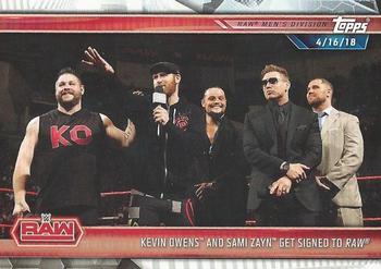 2019 Topps WWE Road to Wrestlemania - Update #U-7 Kevin Owens / Sami Zayn Front