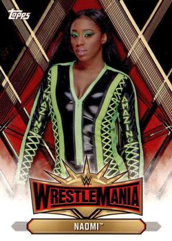 2019 Topps WWE Road to Wrestlemania - Wrestlemania 35 Roster #WM-41 Naomi Front